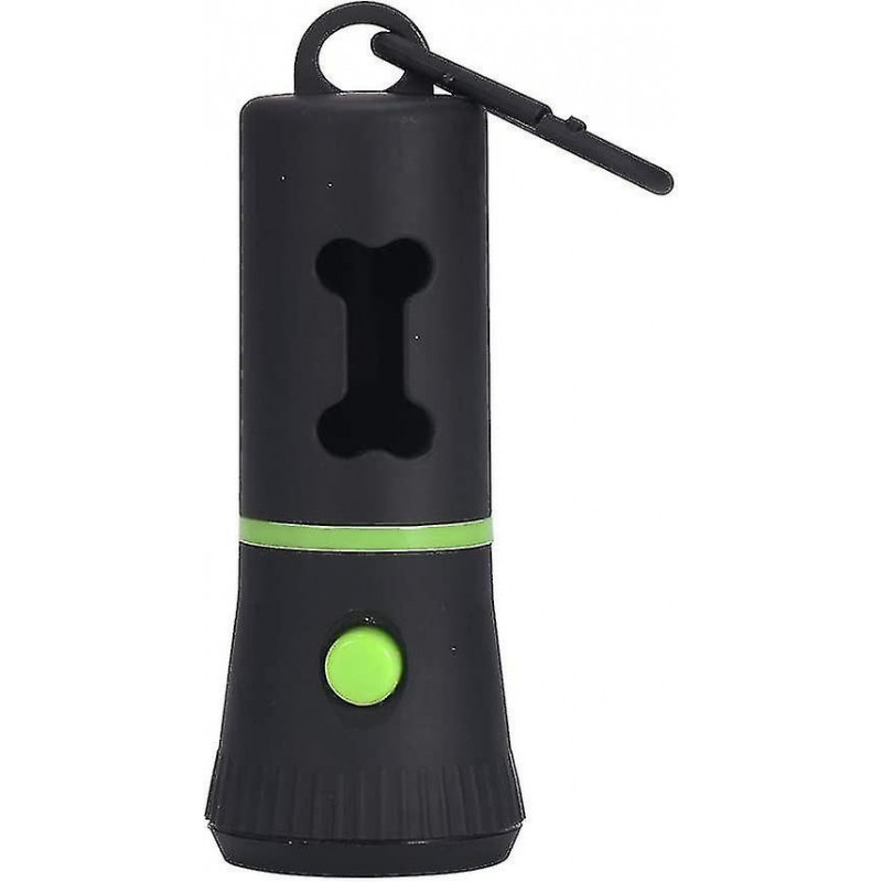 Pet Waste Bags Dispenser With Led Flashlight, Poop Bag Holder Dog Poop Pickup Bags Dispenser