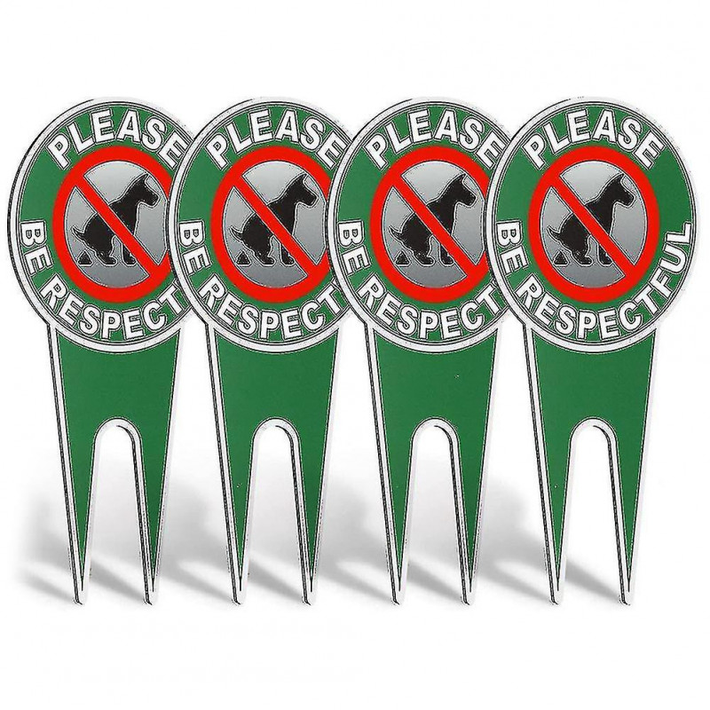 4 Pieces No Poop Dog Signs Be Respectful No Pooping Dog Lawn Signs No Dog Poop Yard Signs