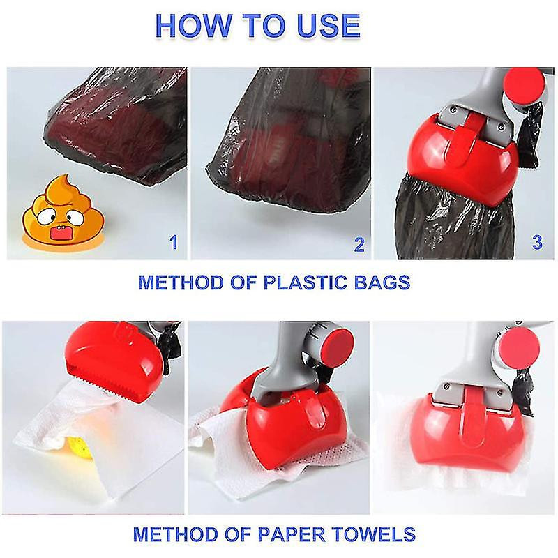 Pet Pooper Scooper pour chiens Chats Longue poignée Scoop de caca Extérieur Nettoyer Ramasser Ramasser Ramasser [...]