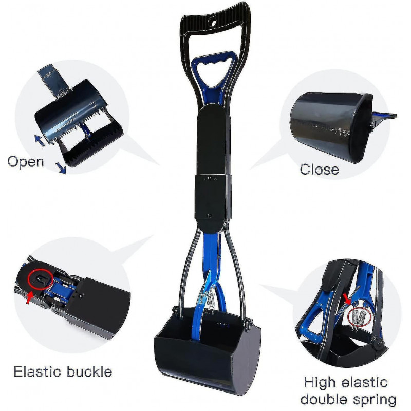 Long Handle Pet Pooper Scooper Chien Chat Ramasseur de déchets
