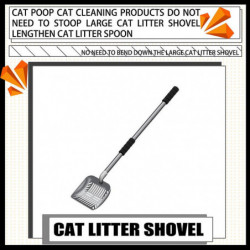 Pet Litter Scooper Manual Long Handle Scoop Sifting Cleaning Strainer