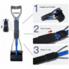 Long Handle Pet Pooper Scooper Chien Chat Ramasseur de déchets