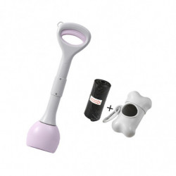 Dog Pooper Scooper Poop Picker Dog Poop Pick Up Tool For Park Traveling Lawn Purple 49cm