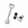 Dog Pooper Scooper Poop Picker Dog Poop Pick Up Tool For Park Traveling Lawn Purple 49cm