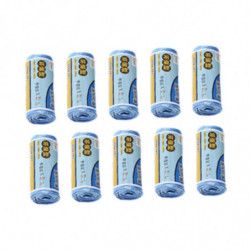 Trash Bags 10 Rolls /300 Count Kitchen Trash Bags for Kitchen Office Bedroom Blue