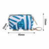 Dog Poop Bag Holder Doggy Waste Bag Dispenser For Travel Camping Walking Striped Blue