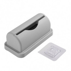 Distributeur de sac poubelle mural suspendu pour salon armoire ornement gris Distributeur de sac poubelle mural suspendu pour salon armoire ornement gris