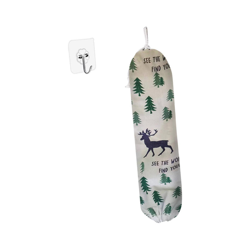 Shopping Bag Storage Holder Grocery Bag Organizer Garbage Bag Dispenser Elk