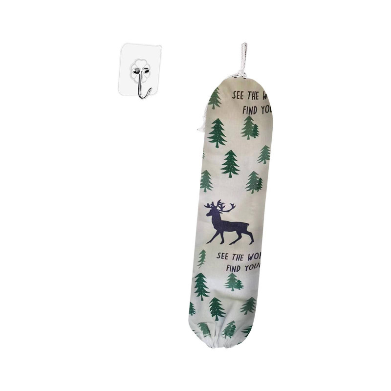 Shopping Bag Storage Holder Grocery Bag Organizer Garbage Bag Dispenser Elk