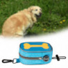 Dog Poop Bag Holder Doggy Waste Bag Dispenser For Travel Camping Walking Light Blue