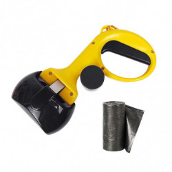 Portable Pet Dog Stool Scooper Waste Clean Stool Picker Pick Up For Walking Black