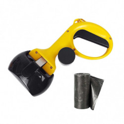 Portable Pet Dog Stool Scooper Waste Clean Stool Picker Pick Up For Walking Black