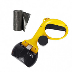 Portable Pet Dog Stool Scooper Waste Clean Stool Picker Pick Up For Walking Black