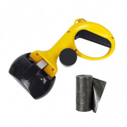 Portable Pet Dog Stool Scooper Waste Clean Stool Picker Pick Up For Walking Black