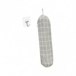 Shopping Bag Storage Holder Grocery Bag Organizer Garbage Bag Dispenser Gray Grid Shopping Bag Storage Holder Grocery Bag Organizer Garbage Bag Dispenser Gray Grid