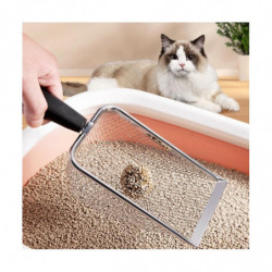 Litter Scoop,durable Litter Cleaner Corner Shovel,stainless Steel Mesh Litter Shovel,easy To Clean