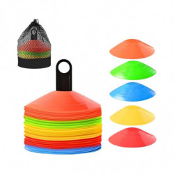 Cônes de football de sport pour les exercices - Mini cônes faciles à transporter avec sac en filet élégant et [...]