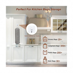 Plastic Bag Holder, Grocery Bags Holders, Wall Mount Garbage Plastic Bag Organizer, Shopping Bag St Plastic Bag Holder, Grocery Bags Holders, Wall Mount Garbage Plastic Bag Organizer, Shopping Bag St