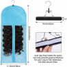 3pcs Hair Extensions Holder Wig Storage Bag With Hanger Portable Wig Storage Bag Hair Extension Carrier Holder