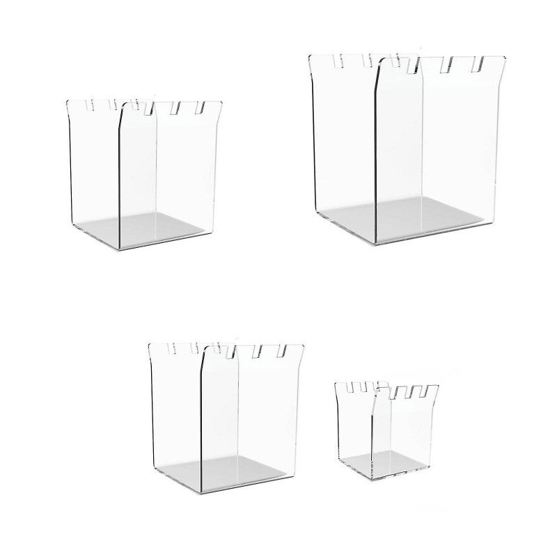 Zip lock Bag Holder, Universal Baggie Holder Rack Acrylic Food Storage Bag Holders, Make Filling Easy and No Food Spills