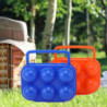 Noël Extérieur en plastique Portable Camping 6 Oeufs Carrier Container Case Eggs Carrier Egg Storage Box Case avec [...]