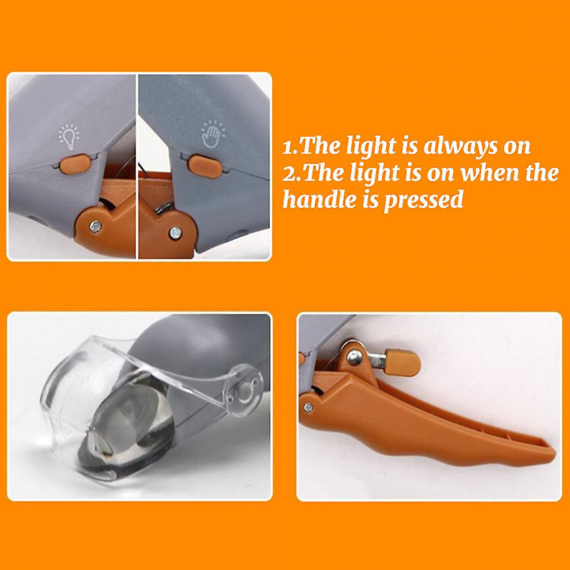 Pet For Cat Dog Illuminated Trimmer avec Led Light Quick-clip Druiable pour Sharp