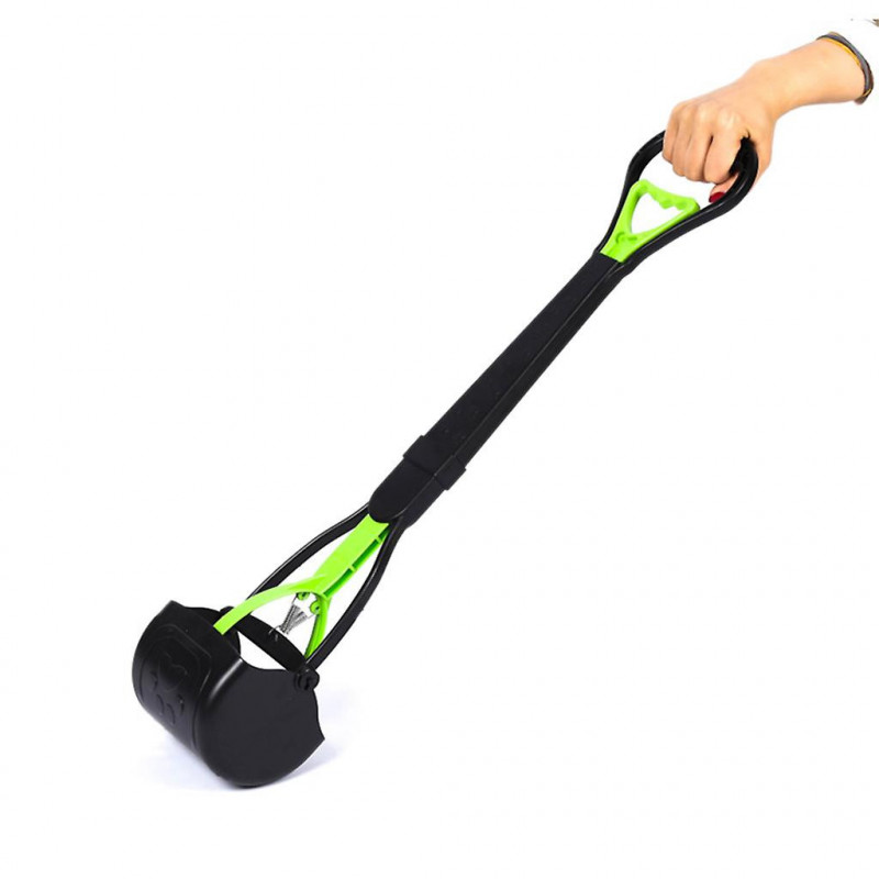 Long Handle Pet Pooper Scooper pour chiens et chats Facile à utiliser pour la saleté d’herbe