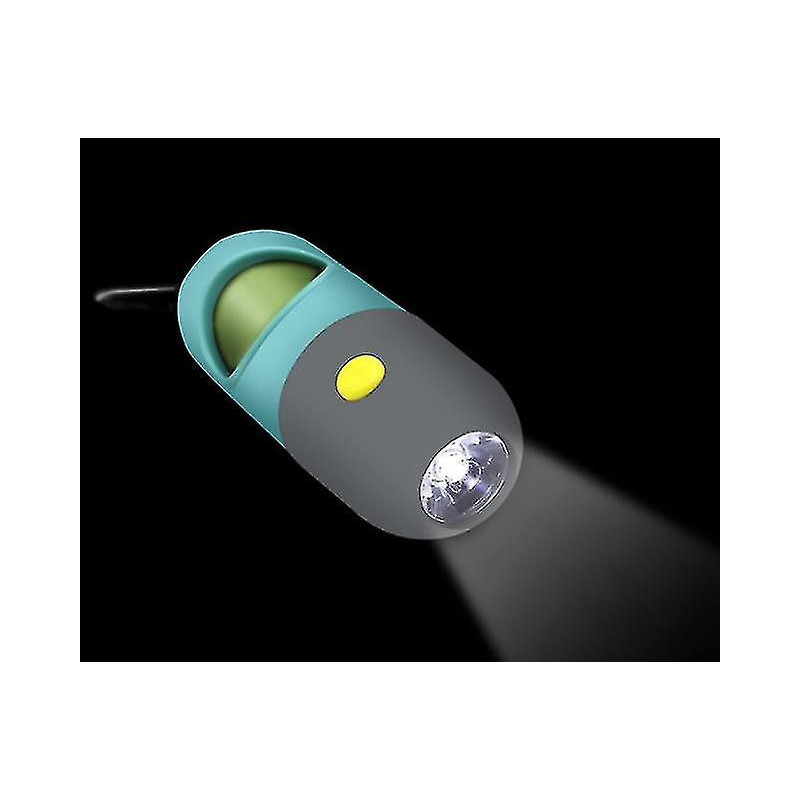 Led Dog Poop Waste Bag Holder Dispenser Flashlight Rolls Leak-proof
