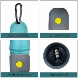 Led Dog Poop Waste Bag Holder Dispenser Flashlight Rolls Leak-proof Led Dog Poop Waste Bag Holder Dispenser Flashlight Rolls Leak-proof