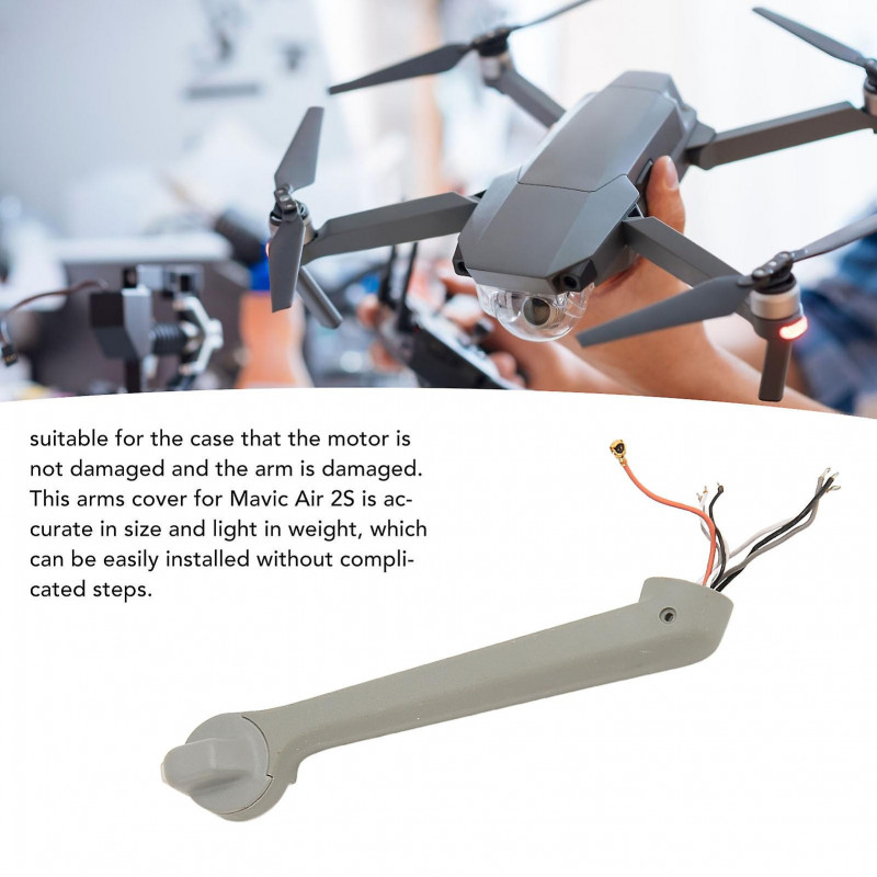 Arm Shell for Mavic Air 2S High Strength Plastic Light Weight Easy Installation Replacement Arms Cover Left Back