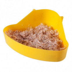 Small Animal Litter Tray Plastic Triangular Corner Litter Pan With Grate Small Animal Litter Tray Plastic Triangular Corner Litter Pan With Grate