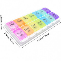 Pill Dispenser Storage Box Colorful Pill Dispenser Storage Box Colorful