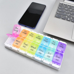 Pill Dispenser Storage Box Colorful Pill Dispenser Storage Box Colorful