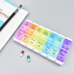 Pill Dispenser Storage Box Colorful Pill Dispenser Storage Box Colorful
