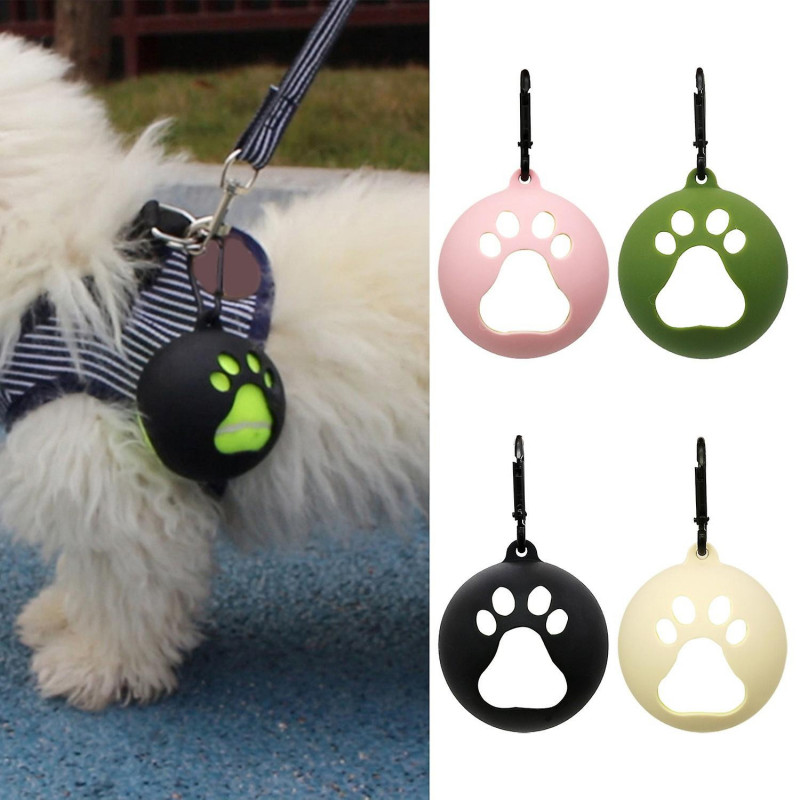 Tennis Ball Holder with Hook Lightweight Easy Installation Hands-Free Pet Ball Cover Holder Dog Leas