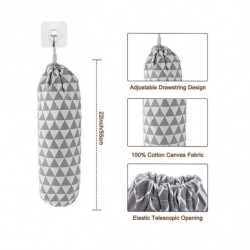 Plastic Bag Holder, Grocery Bags Holder, Wall Mount Garbage Plastic Bag Organizer, Shopping Bag Sto