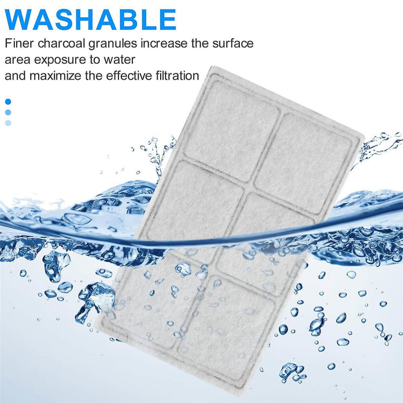 6 Pcs Water Filters Replacement For Pets Dogs Water Drinking Dispenser