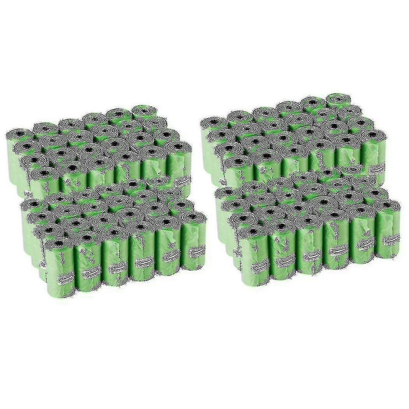 Sacs de crottes de chien avec recharge étanche de déchets compostables non parfumés pour chiots pour chiens 1440