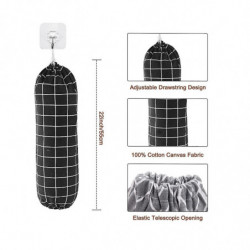 Plastic Bag Holder, Wall Mount Garbage Plastic Bag Organizer, Bag Storage Dispenser, Bag Holder for Kitchen Drawstring