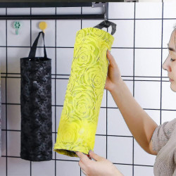 Porte-sac en plastique Rangement suspendu Sac d’épicerie Porte-sacs poubelles Organisateur