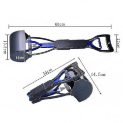 Folding Type Long Handle Dog Poop Scooper Jaw Poop Scoop Shovel Pick Up Animal Waste Picker Pet Outdoor Cleaning Tools