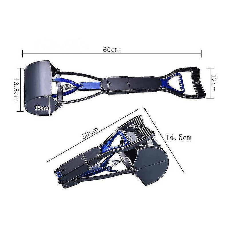 Folding Type Long Handle Dog Poop Scooper Jaw Poop Scoop Shovel Pick Up Animal Waste Picker Pet Outdoor Cleaning Tools