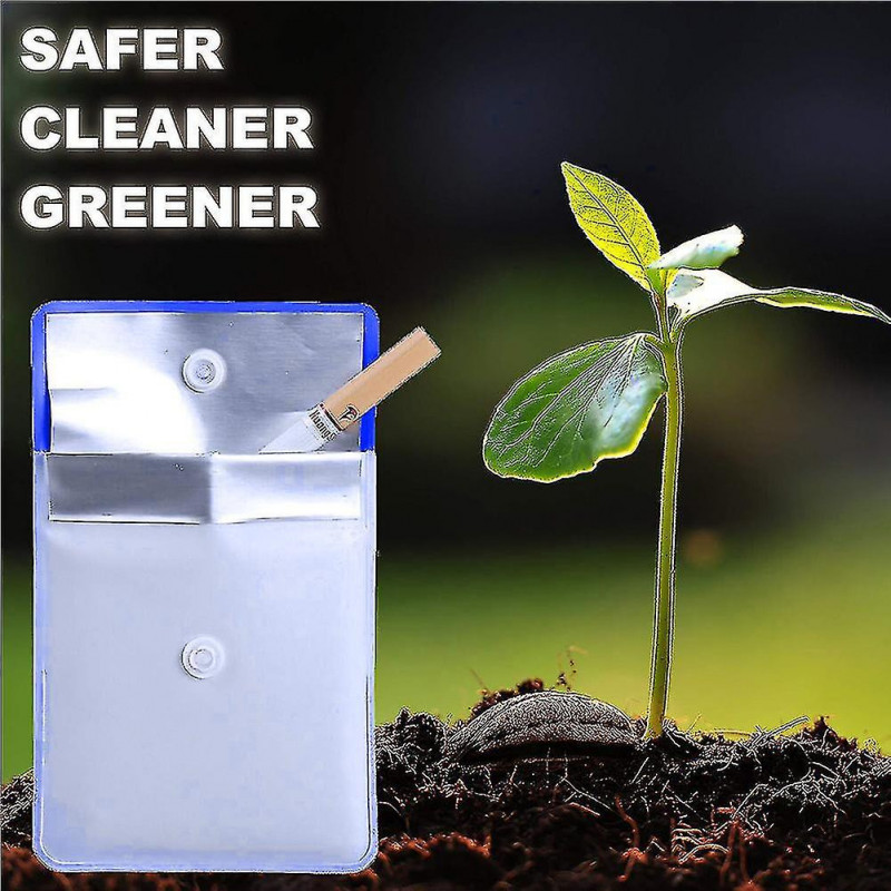 6pcs Pocket Size Ashtray Bag Pouch Fireproof Odor Free Cigarette Ash Holder