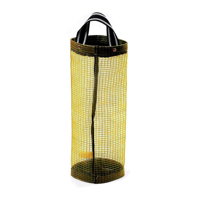 Plastic Bag Holder Dispenser Hanging Folding Mesh Garbage Bag Organizer Trash Pouch Holder Recycling Containers