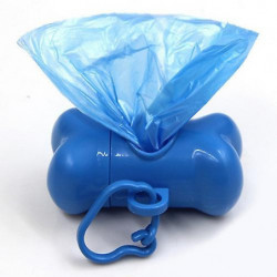 Cute Dog Puppy Pet Bone Shape Poop Waste Bags Clip Dispenser with 1Roll Bag Cute Dog Puppy Pet Bone Shape Poop Waste Bags Clip Dispenser with 1Roll Bag
