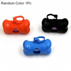 Cute Dog Puppy Pet Bone Shape Poop Waste Bags Clip Dispenser with 1Roll Bag Cute Dog Puppy Pet Bone Shape Poop Waste Bags Clip Dispenser with 1Roll Bag