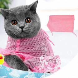 Cat Washing Bag Anti-scratch Mesh Bathing Bag Pet Cleaning Supplies for Bathroom Cat Washing Bag Anti-scratch Mesh Bathing Bag Pet Cleaning Supplies for Bathroom