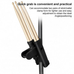 Stagehand Removable Portable Drumstick Holder Clip On Aluminum Alloy Container Stagehand Removable Portable Drumstick Holder Clip On Aluminum Alloy Container