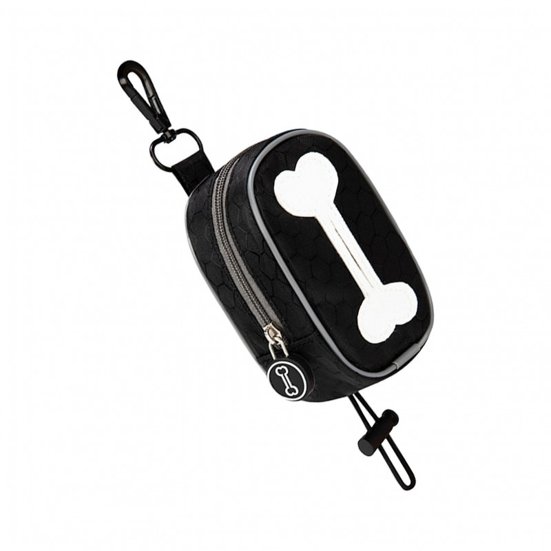 Dog Poop Bag Holder Wear Resistant Elastic Cord Soft With Leash Clip Lightweight