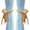 2 Packs Cartoon Monkey Tortoise Curtain Tiebacks Hook And Loop Window Decorative Curtain Rope Holdback Holder Cute [...]